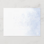 ラベかわいらしエレガントンダフィールド横結婚景 案内ポストカード (裏面)