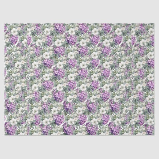 ラベかわいらしンアジサイ&ユーカリ 薄葉紙 (正面)