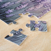 ラベかわいらしンダーに立つ灰色の馬 ジグソーパズル (側面)