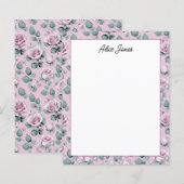 ラベかわいらしンダーフローラスクリプト文房具紙 (正面/裏面)