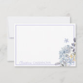 ラベかわいらしンダーフローラフレパーソナライズされたーム ノートカード (正面)