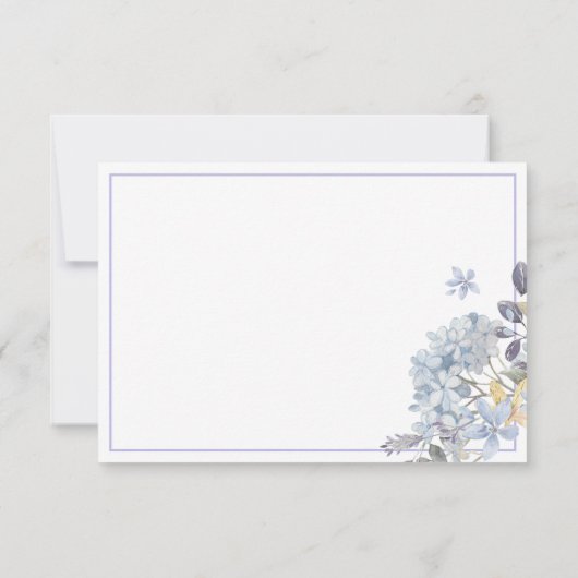 ラベかわいらしンダーフローラフレパーソナライズされたーム ノートカード (裏面)