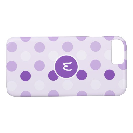 ラベかわいらしンダー水玉模様ケースメイトiPhoneケース Case-Mate iPhoneケース (裏面(横))