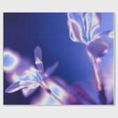 ラベきらめくンダーとブルーラッピング紙 ラッピングペーパー (フラット)