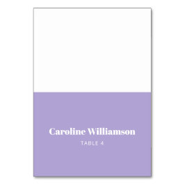 ラベはっきりしたンダーパープルタイポグラフィカスタムテーブル テーブルナンバー