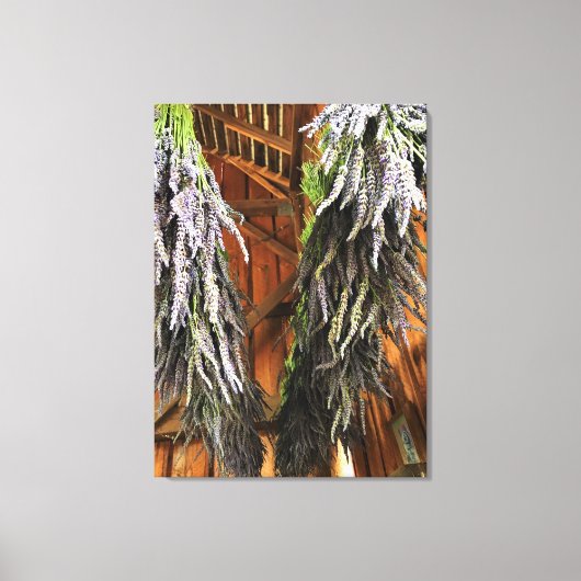 ラベぶら下がったンダーの納屋 キャンバスプリント (正面)