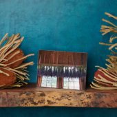ラベぶら下がったンダーの納屋 フォトプラーク (側面)