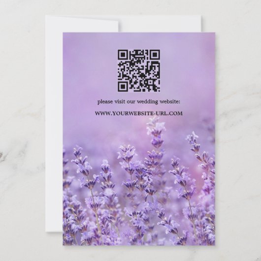 ラベエレガントフランスのン結婚ダー 招待状 (裏面)