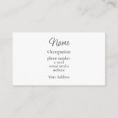 ラベエレガントンイエローのバラ植物園 名刺 (裏面)