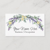 ラベエレガントンイエローのバラ植物園 名刺 (正面)