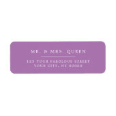 ラベエレガントンクラシックシンプル差出人住所 ラベル (正面)