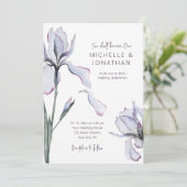 ラベエレガントンダアイリスフローラクリスチャン結婚ズ 招待状 (スタンド正面)