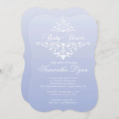 ラベエレガントンダグラデーションベイビーシャワー招待状 招待状 (正面/裏面)