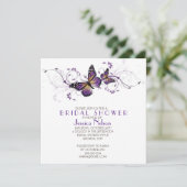 ラベエレガントンダバタフライスワーズブライダルシャワー 招待状 (スタンド正面)