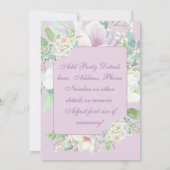 ラベエレガントンダパステルフローラ招待状 招待状 (裏面)