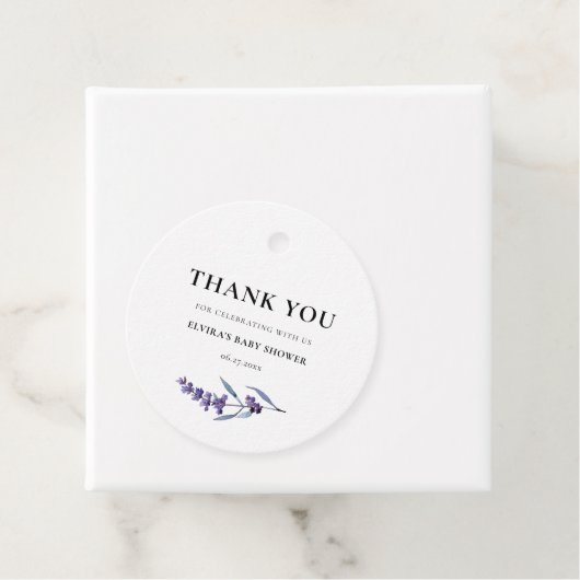 ラベエレガントンダベビーシャワーありがとう フェイバータグ (インサイチュ)