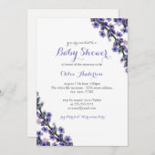 ラベエレガントンダベビーシャワーシャワー招待状 招待状 (正面/裏面)
