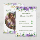 ラベエレガントンダワイルドフラワーカスタム 出欠カード (正面/裏面)