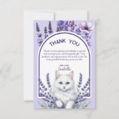 ラベエレガントンダーとホワイトキャット誕生日 サンキューカード (正面)