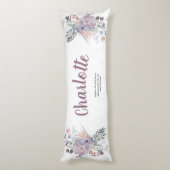 ラベエレガントンダーと桃の花 ボディピロー (裏面 (縦))