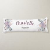 ラベエレガントンダーと桃の花 ボディピロー (正面)