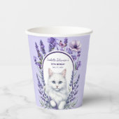 ラベエレガントンダーと猫誕生日 紙コップ (正面)