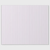 ラベエレガントンダーと白の薄いストライプ ラッピングペーパー (フラット)