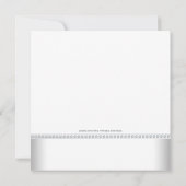 ラベエレガントンダーと銀の赤ちゃんシャワー 招待状 (裏面)