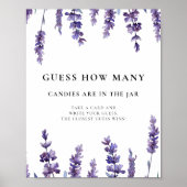 ラベエレガントンダーは赤ちゃんシャワーゲームの数を推測 ポスター (正面)