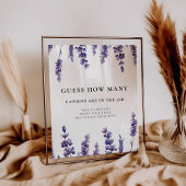 ラベエレガントンダーは赤ちゃんシャワーゲームの数を推測 ポスター