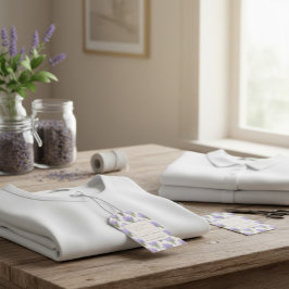 ラベエレガントンダーをテーマにしたQRコード付き価格ラベル ギフトタグ