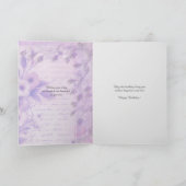 ラベエレガントンダーウォーターカラーレディ誕生日カード サンキューカード (内部)