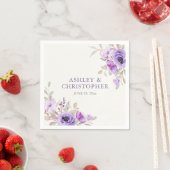 ラベエレガントンダーウォーターフローラブーケ結婚ーズ スタンダードカクテルナプキン (インサイチュ)