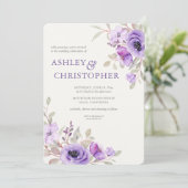 ラベエレガントンダーウォーターフローラブーケ結婚ーズ 招待状 (スタンド正面)