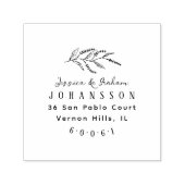 ラベエレガントンダーカップルズネーム差出人住所 セルフインキングスタンプ (デザイン)