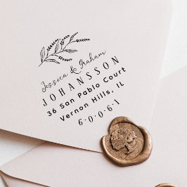 ラベエレガントンダーカップルズネーム差出人住所 セルフインキングスタンプ