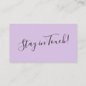 ラベエレガントンダータイポグラフィ「引っ越しました」カード 名刺 (裏面)