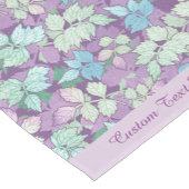 ラベエレガントンダーティール（緑がかった色）の葉葉のパーソナライズされた ショートテーブルランナー (コーナー)