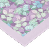 ラベエレガントンダーティール（緑がかった色）の葉葉のパーソナライズされた テーブルクロス (アングル)