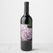 ラベエレガントンダーバラパーソナライズされたブライダルシャワー ワインラベル (正面)