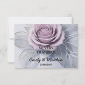 ラベエレガントンダーバラ結婚サンキューカード (正面)