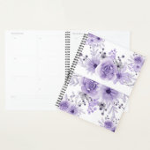 ラベエレガントンダーパープルフローラ水彩 プランナー手帳 (ディスプレー)