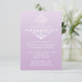 ラベエレガントンダーパープルフローリッシュ記念日パーティー 招待状 (スタンド正面)