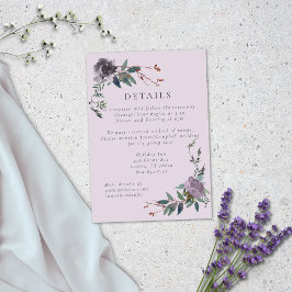 ラベエレガントンダーパープルボタニカルガーデン エンクロージャーカード