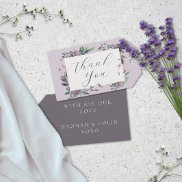 ラベエレガントンダーパープルボタニカルガーデン ギフトタグ