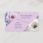 ラベエレガントンダーフラワーガーデンフローラテーマ 名刺 (正面)
