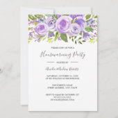 ラベエレガントンダーフローラバラ引っ越し祝いパーティー 招待状 (正面)