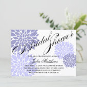 ラベエレガントンダーフローラバーストスクリプトブライダルシャワー 招待状 (スタンド正面)