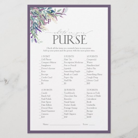 ラベエレガントンダーフローラブライダルシャワーゲーム (正面)