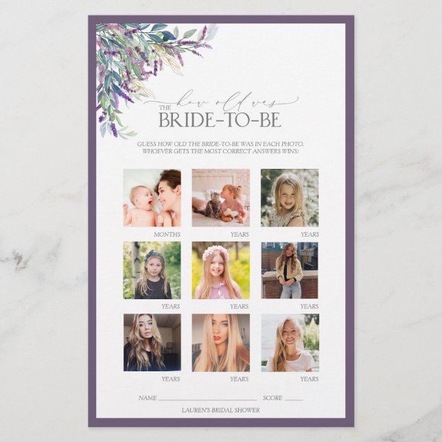 ラベエレガントンダーフローラブライダルシャワーゲーム (正面)